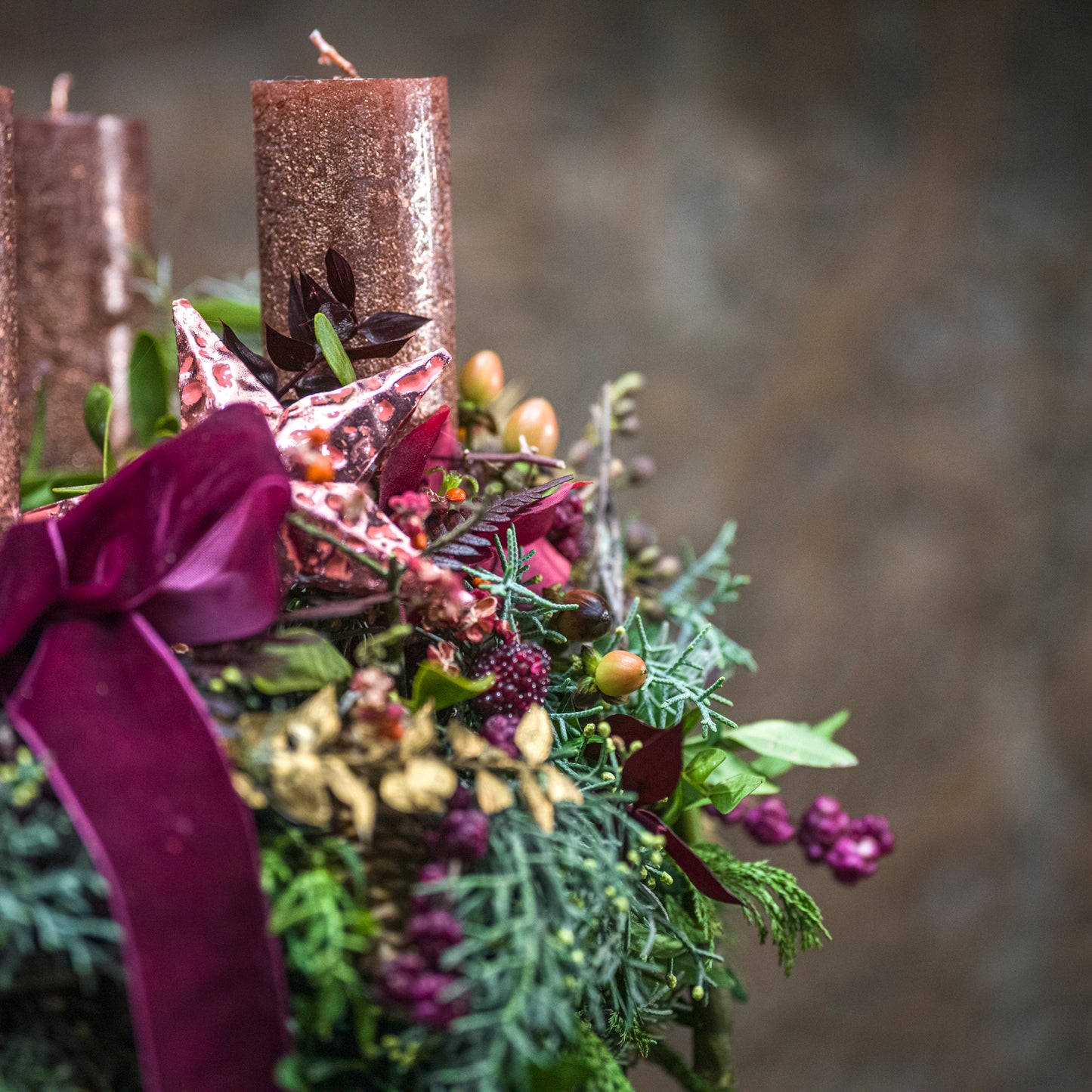 Velvet Tales Advent Wreath