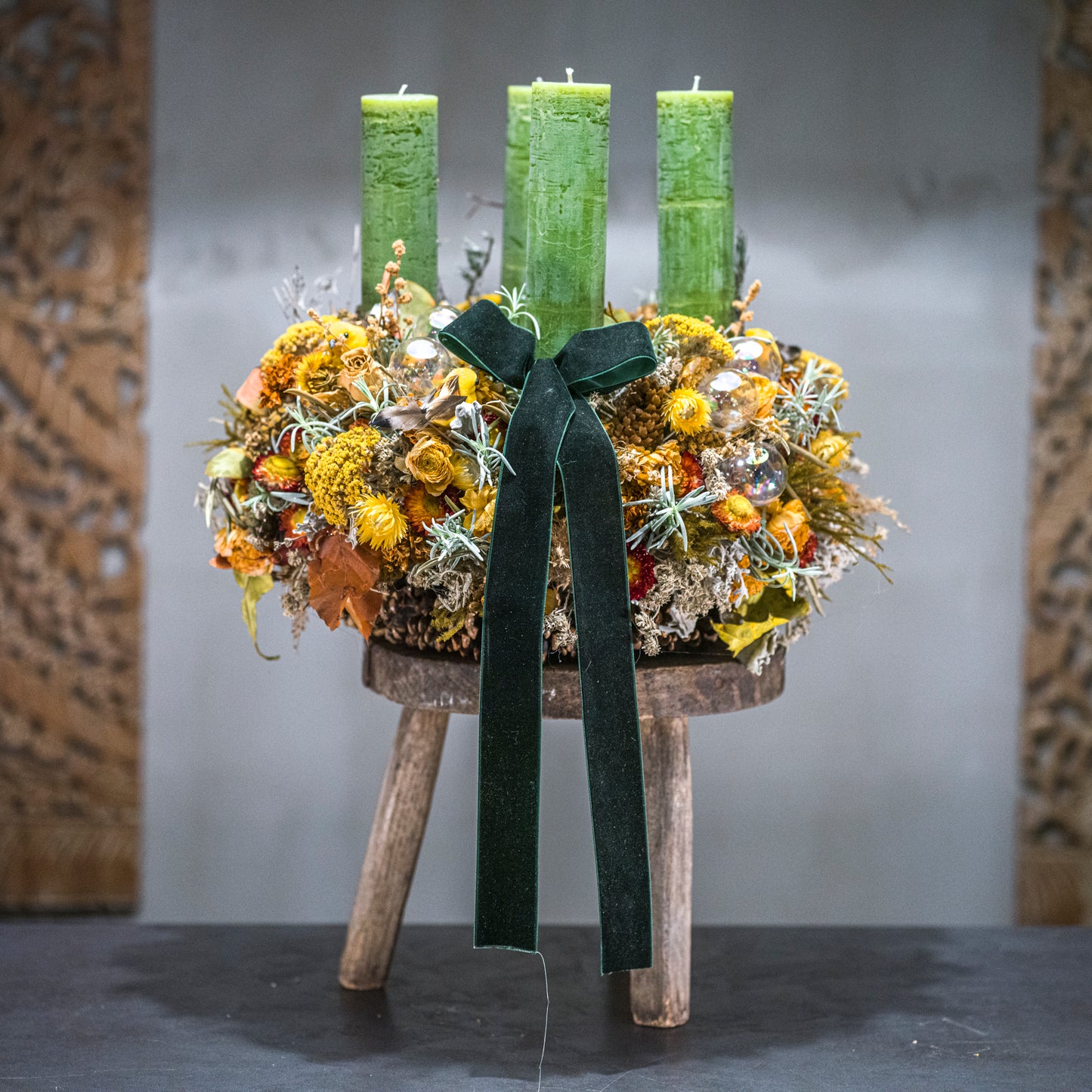 Yellow Bird Advent Wreath