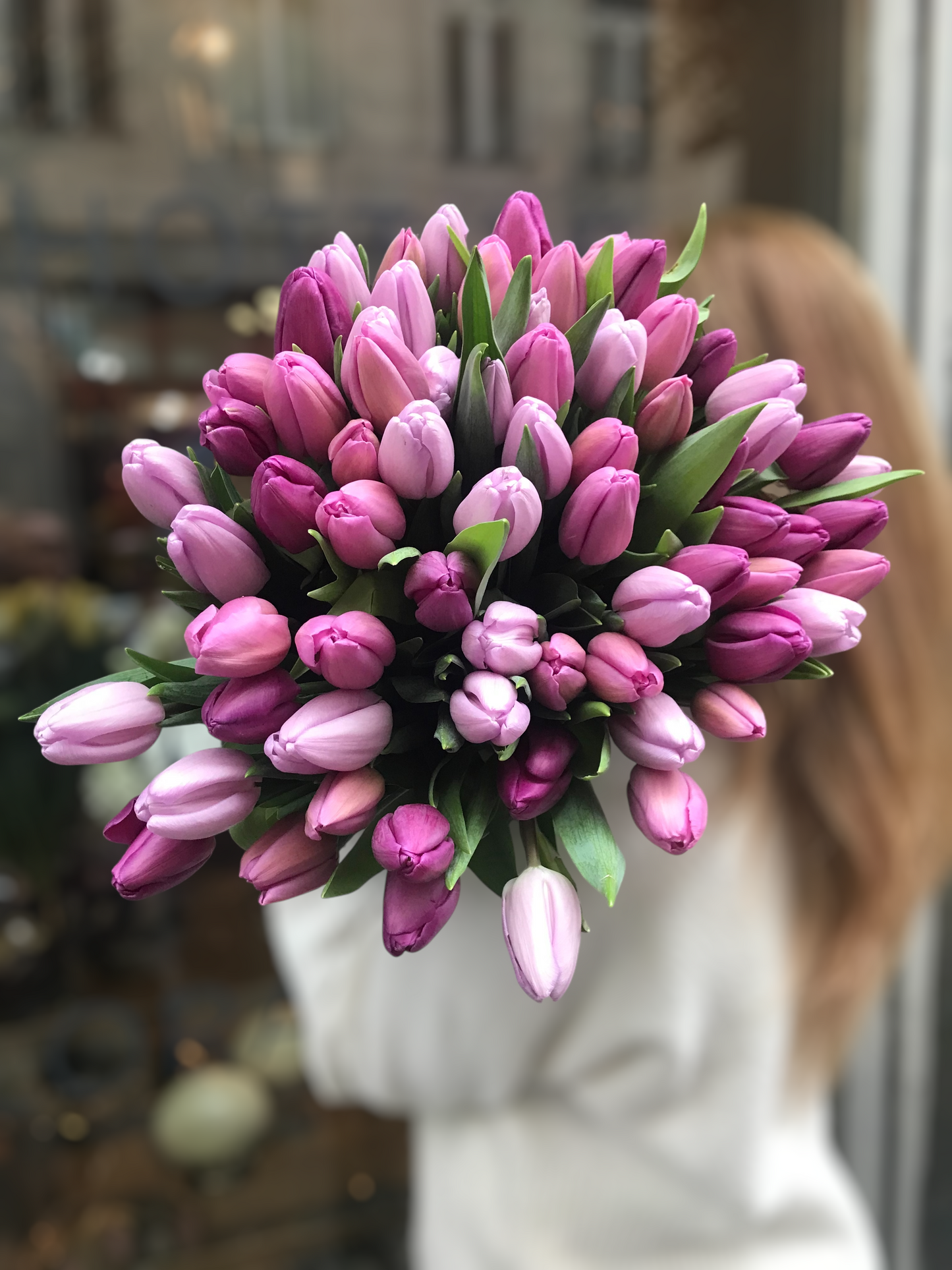 Csupa Tulipán csokor Lila színben