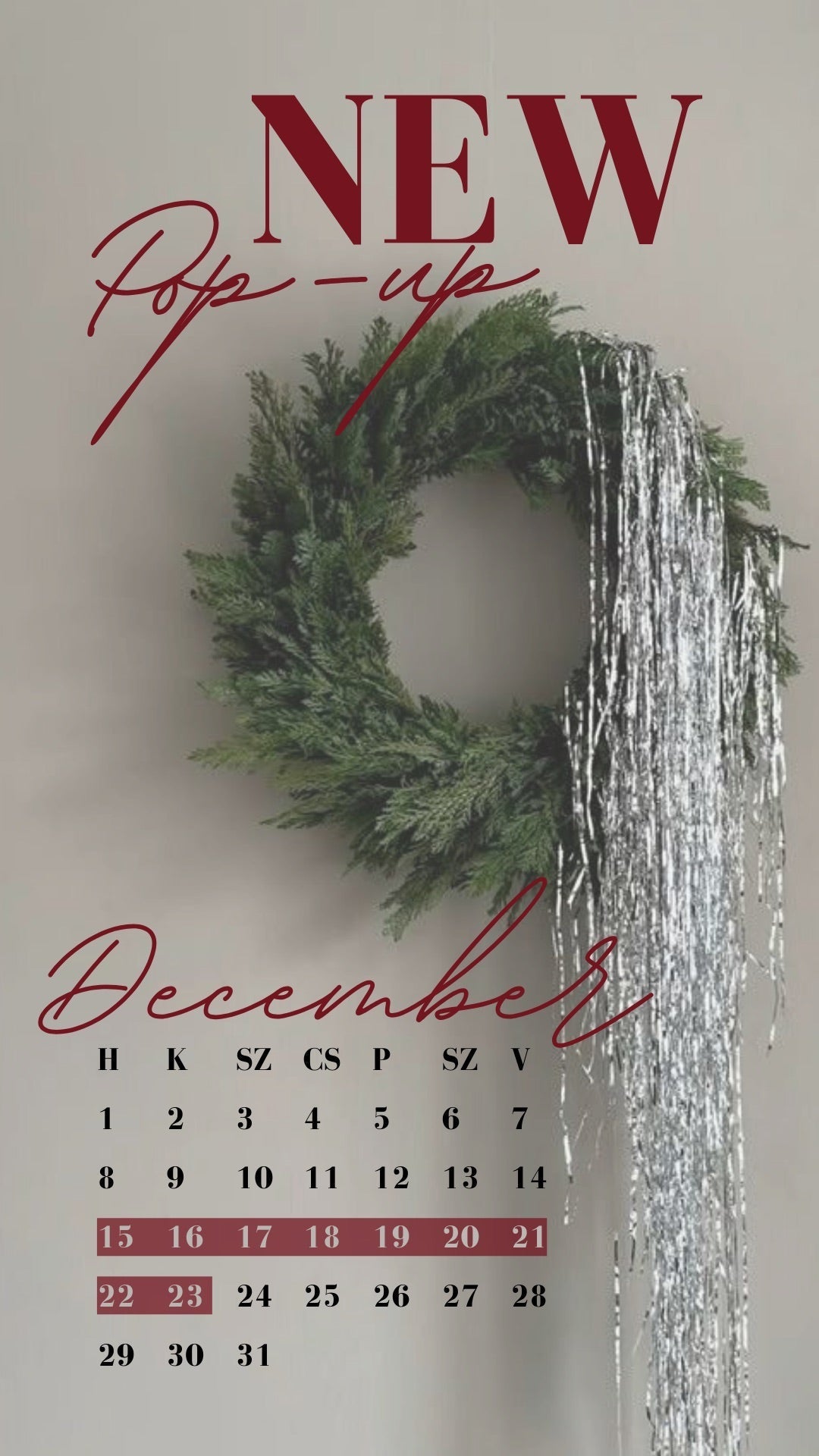 Celeni x SR Christmas Pop-Up! ✨