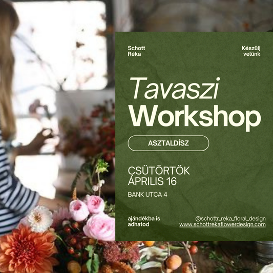 Tavaszi friss asztaldísz workshop