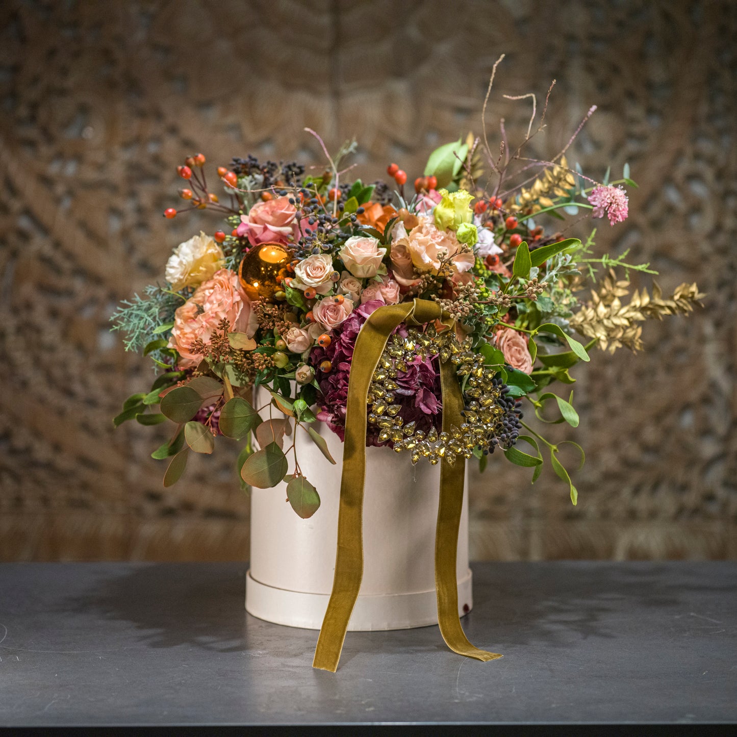 Dusky Pink Flower Box